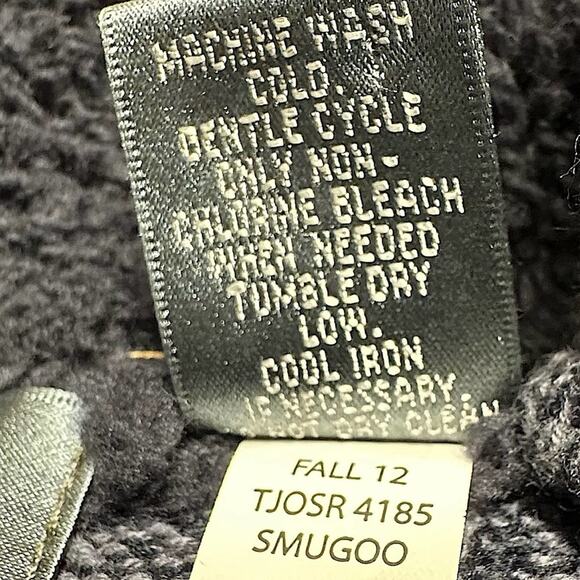 OSCAR DE LE RENTA Sweater Mens Size Small Quarter Zip Navy Blue - Picture 5 of 5